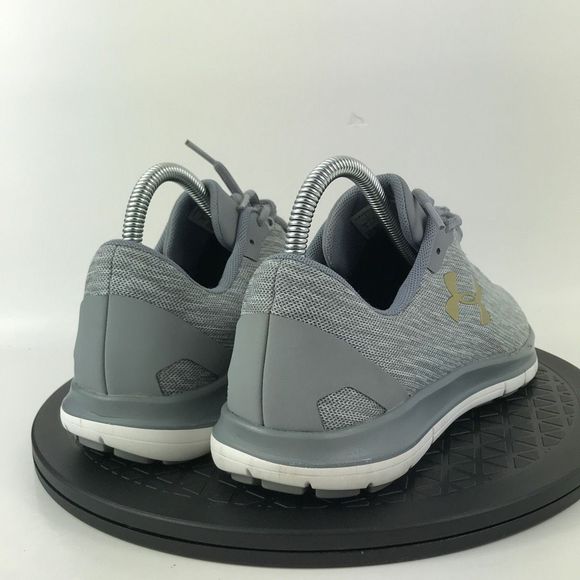 Under Armour Remix Gray/White Athletic Running Shoes 3020194-102 Women's Size 8 - Picture 5 of 12